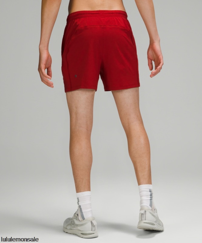 Lululemon Deutschland DELULU859 | Lululemon Deutschland Sport Red Pace Breaker Linerless Short 5